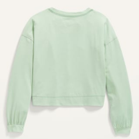 Old Navy Vintage Vibes "Treat her Right" Long Sleeve Cropped Tee - Picture 2 of 13